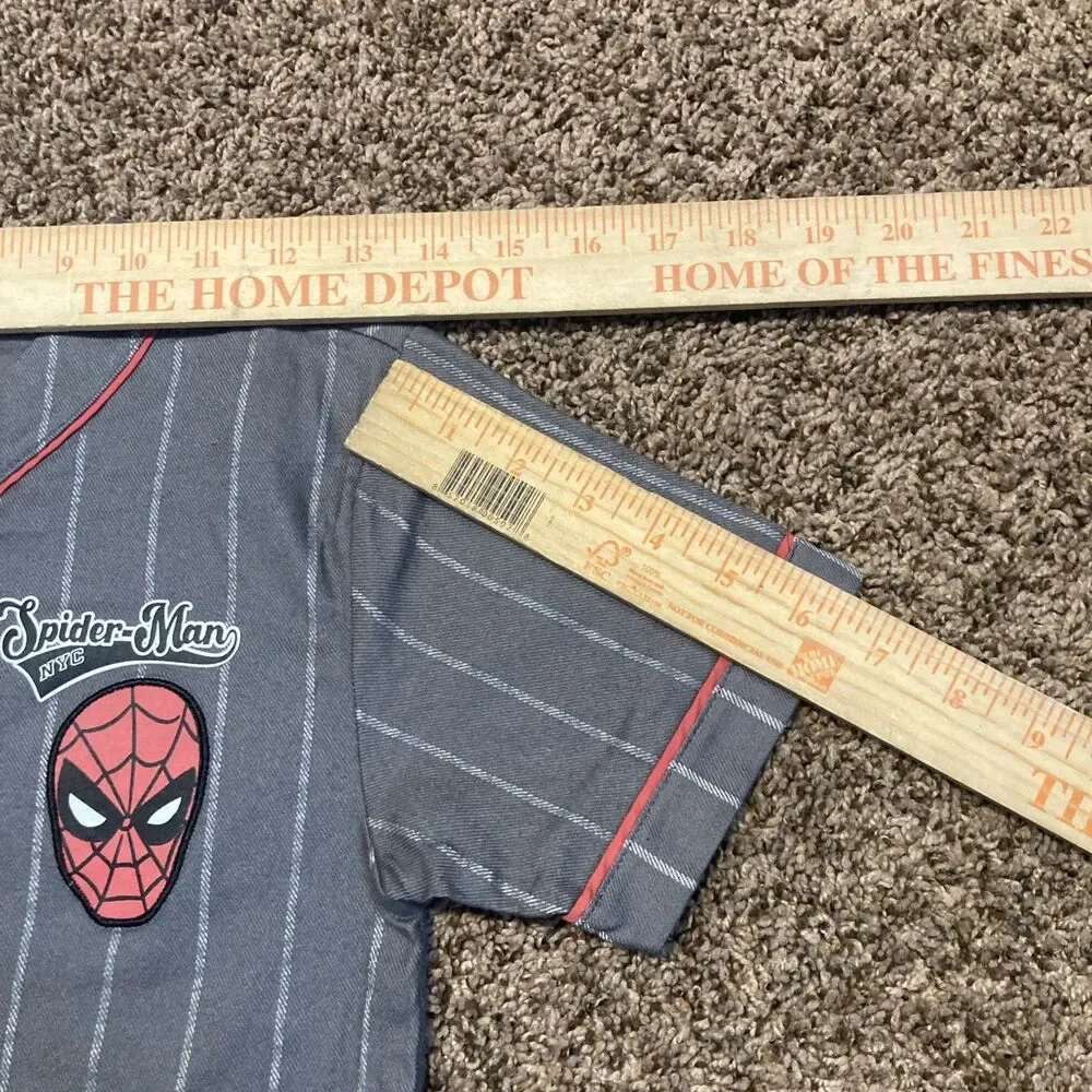 Marvel Spiderman NYC Gray Baseball Shirt Boys Size 2T